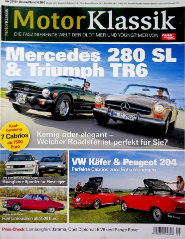 Deckblatt Motor Klassik (05/2018)